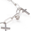 304 Stainless Steel Charm Bracelets STAS-D152-02P-3