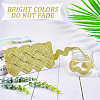10 Yard Metallic Polyester Wavy Fringe Trim Ribbon SRIB-GF0001-38R-6
