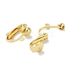 Rack Plating Brass Clip-on Earring Finding KK-F090-11LG-2