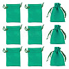 10Pcs Brocade Good Luck Fortune Drawstring Gift Blessing Bags PAAG-TADJ0001-01D-1