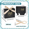Gold Stamping Thank You Paper Candy Gift Tote Boxes with Ribbon Handle CON-WH0089-252B-2