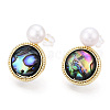 Natural Pearl Stud Earrings PEAR-N022-B03-3