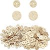 SUPERFINDINGS 400Pcs 2 Style Brass Spacer Beads KK-FH0001-97-1