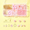 DIY Round Acrylic & Alloy Dangle Earring Making Kit DIY-FS0006-30-7