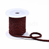 Braided Cowhide Leather Cord NWIR-N005-01A-6mm-4