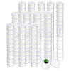 144Pcs Round Transparent Plastic Loose Diamond Packing Small Boxes Sets CON-WH0095-198B-1
