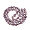 Luminous Handmade Gold Foil Glass Beads Strands FOIL-N029-01E-3