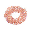 Electroplate Glass Beads Strands LS-EGLA-A044-T4mm-L21-3