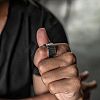 Coin Pattern Zinc Alloy Cuff Rings for Men FS-WG4E0D0-01-3