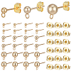 ARRICRAFT 120Pcs 3 Style 304 & 202 Stainless Steel & Brass Ball Post Stud Earring Findings Sets FIND-AR0003-85-1