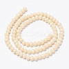 Opaque Solid Color Glass Beads Strands EGLA-A034-P1mm-D05-2