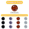40Pcs 4 Colors Cubic Zirconia Cabochons ZIRC-YW0001-20C-3