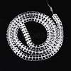 Transparent Glass Beads Strands GLAA-N028-3x6mm-01-2
