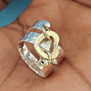 Hammered Alloy Finger Link Rings for Women FS-WG9B92C-02-1