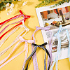 6Pcs 6 Colors Lace Bowknot Polyester Alligator Hair Clips PHAR-CY0001-02-3