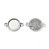 Tibetan Style Alloy Cabochon Connector Settings LS-TIBE-M022-10AS-2