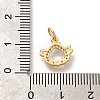 Rack Plating Brass Micro Pave Cubic Zirconia Pendants KK-H508-28G-11-3