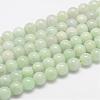 Natural Myanmar Jade/Burmese Jade Beads Strands G-F306-13-8mm-1