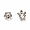 5-Petal 201 Stainless Steel Bead Caps STAS-I176-11P-A-2
