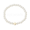 CCB Imitation Pearl Bracelets BJEW-JB11055-02-1