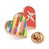 Rainbow Golden Enamel Pins JEWB-K008-03A-G-3