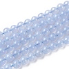 Grade A Natural Blue Agate Beads Strands G-F222-29-10mm-1-1