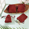 20Pcs Rectangle Polyester Imitation Burlap Packing Pouches Drawstring Bags ABAG-TA0001-96C-6