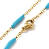 Enamel Bar Link Chain Necklace STAS-B025-02G-02-2