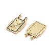 Rack Plating Brass Micro Pave Cubic Zirconia Pendants KK-G512-27G-2