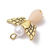 Resin Imitation Pearl Pendants PALLOY-JF02565-10-3