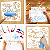PET Hollow Out Drawing Painting Stencils DIY-WH0405-0008-3