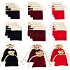   24Pcs 6 Style Rectangle Velvet Jewelry Pouches Bags TP-PH0001-11-1