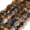 Natural Tiger Eye Beads Strands G-P497-01C-12-1