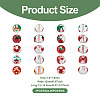 20Pcs 10 Style Transparent Glass Enamel Beads GLAA-KS0001-08-4