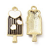 Summer Theme Alloy Enamel Pendants ENAM-B050-06G-2