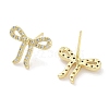 Brass Cubic Zirconia Stud Earrings for Women EJEW-S217-B04-2