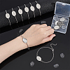 DIY Blank Oval 304 Stainless Steel Link Bracelet Making Kits BJEW-UN00003-4