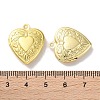 Rack Plating Brass Locket Pendants KK-F090-03G-4