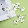 Alloy Rhinestone Cross Big Pendants LS-ALRI-1475-S-RS-6