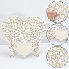 Heart Wedding Guest Book AJEW-WH0609-680-3