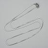 Non-Tarnish 304 Stainless Steel Square Snake Chains Necklaces NJEW-P170-01P-05-1