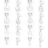 8 Pairs 8 Styles 304 Stainless Steel Cuff Earings EJEW-UN00005-1