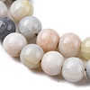 Ombre Effect Dyed Glass Beads Strands X-GLAA-T031-01O-03-4