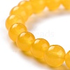 Dyed Natural Jade Beads Stretch Bracelets BJEW-J183-B-02-2