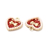 Alloy Rhinestone Pendants ALRI-E006-02LG-4