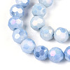 Anti-Tarnish Electroplate Glass Beads Strands EGLA-T021-8mm-15-09-3