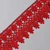 Polyester Flower Lace Ribbon OCOR-WH0078-102C-1