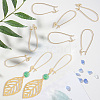 30Pcs Brass Hoop Earring Findings KK-BBC0029-08-7