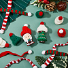 SUPERFINDINGS 48Pcs 6 Style Christmas Mini Knitting Wool Yarn Scarf & Hats AJEW-FH0003-79-3