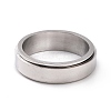 201 Stainless Steel Plain Rotating Fidget Band Ring RJEW-I089-19P-2
